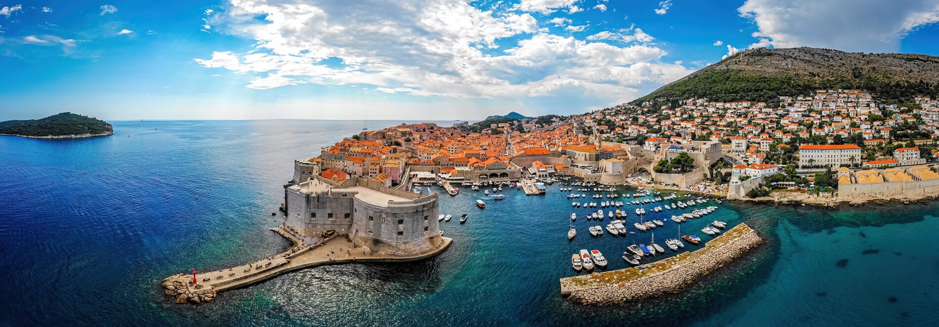 Dubrovnik Kroatien Luftaufnahme