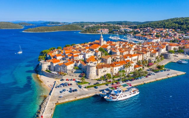 Insel Korčula Kroatien Geburtsort Marco Polo